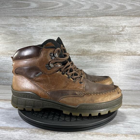 ECCO Men’s Track 25 Gore Tex Mid Waterproof Leather Hiking Boots Size 10 - Picture 6 of 11
